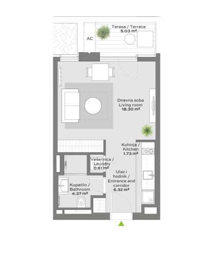 Apartment 2 floor plan in BW Libera