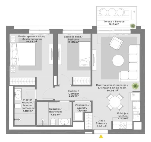 Apartment 2 floor plan in BW Lumia