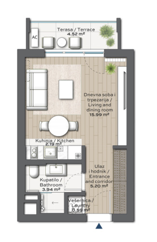 Apartment 4 floor plan in BW Thalia