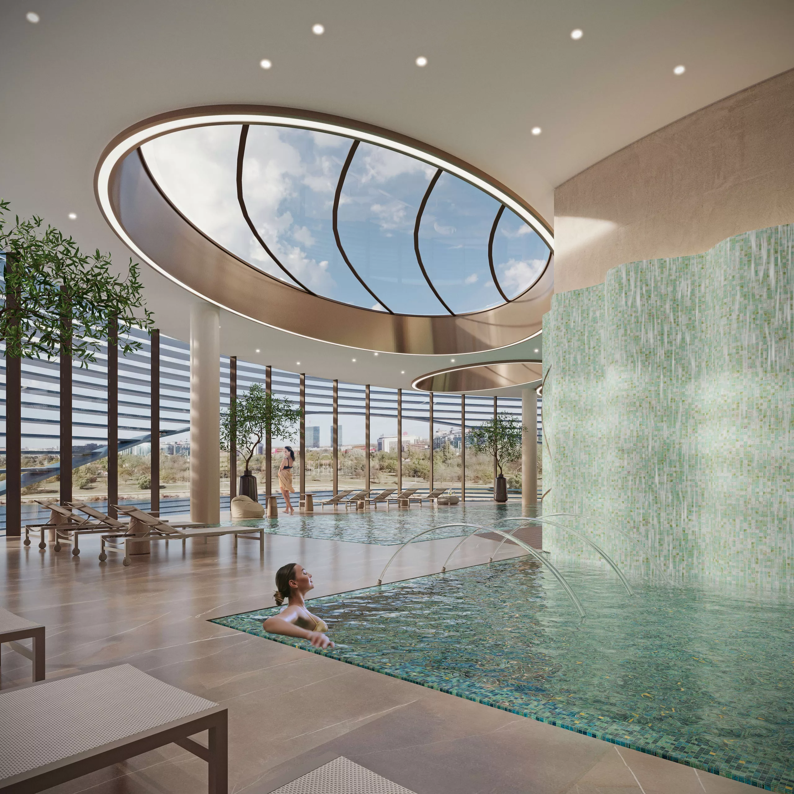 Swimming pool for residents of BW Riviera building