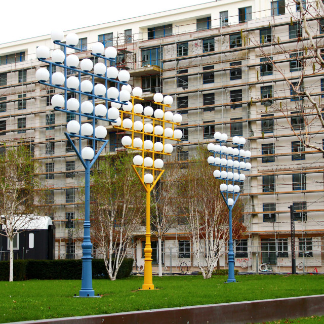 Street lights Belgrade Waterfront