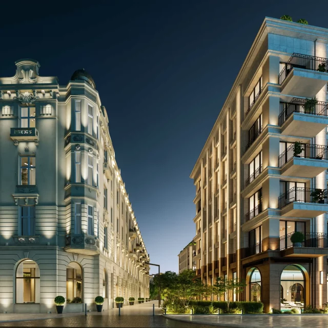 the-bristol-residences-hotel-nocu_ The Bristol Residences hotel noću.
