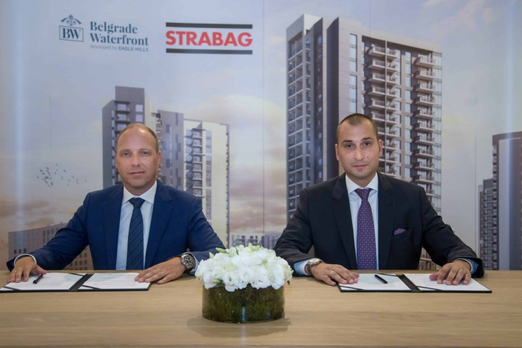 Today, two more residential buildings within Belgrade Waterfront, BW Arcadia and BW Aurora, determined the main contractor – STRABAG company.