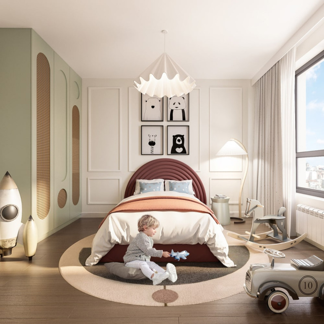 BW Thalia children bedroom in Belgrade Waterfront-min