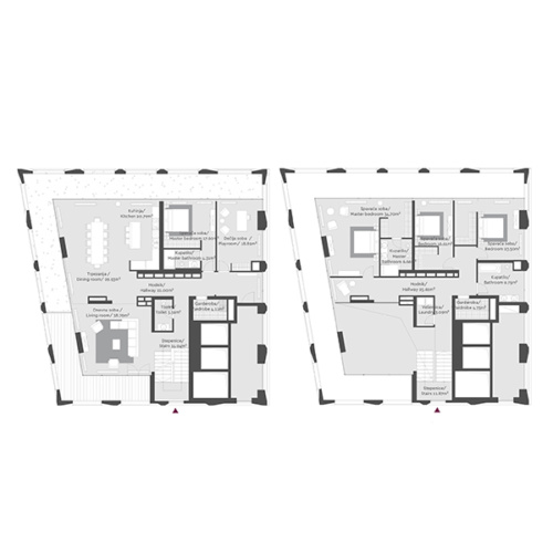 Apartment floor plan in BW Aria
