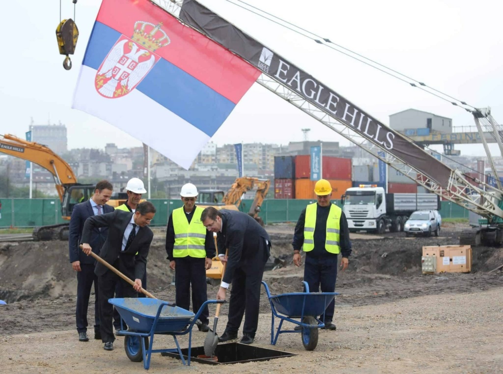 Construction has begun on the first two residential buildings at Belgrade Waterfront, the master-planned community situated along the Sava River in Belgrade.