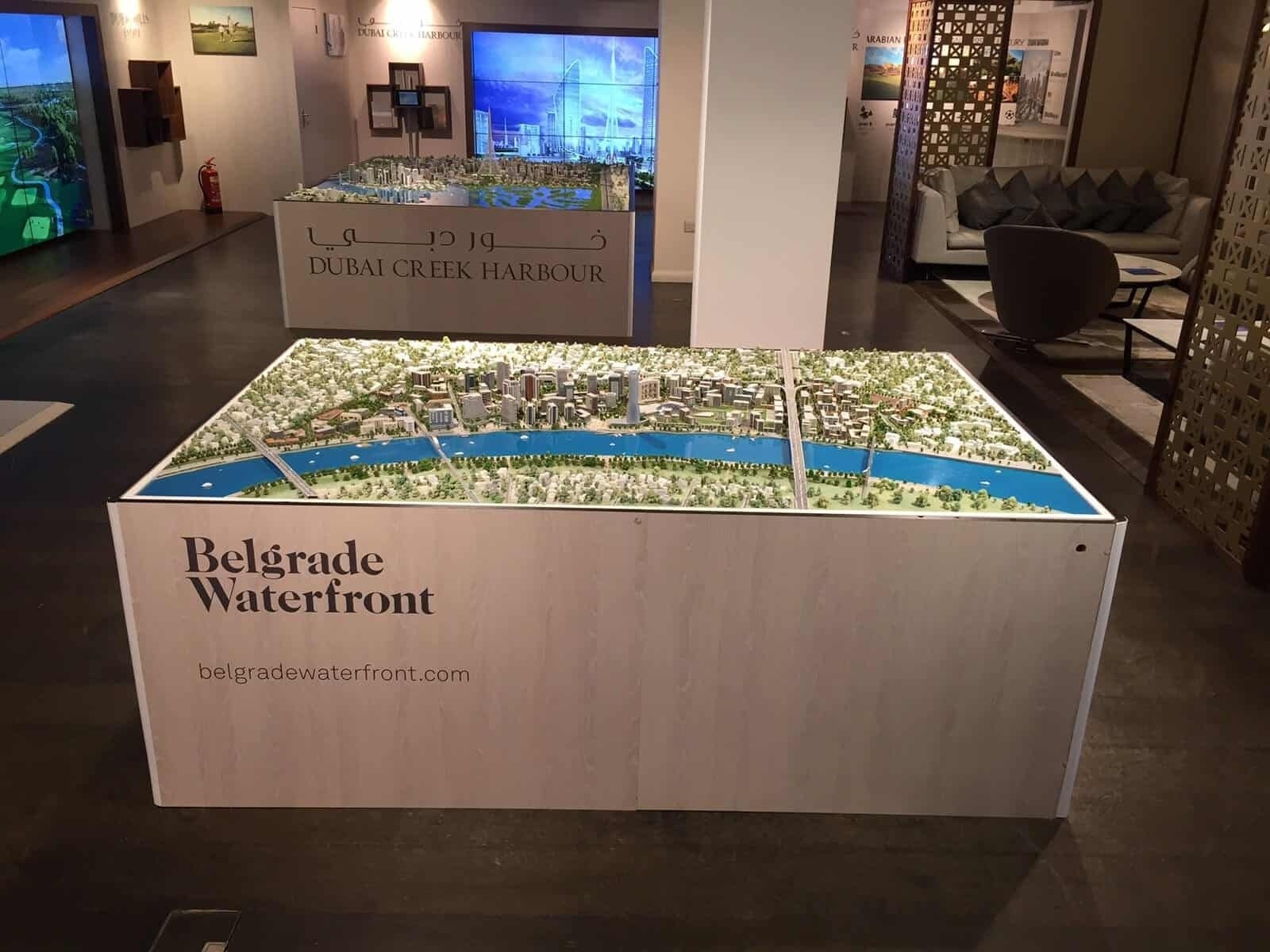 Belgrade Waterfront Master plan at Harrods