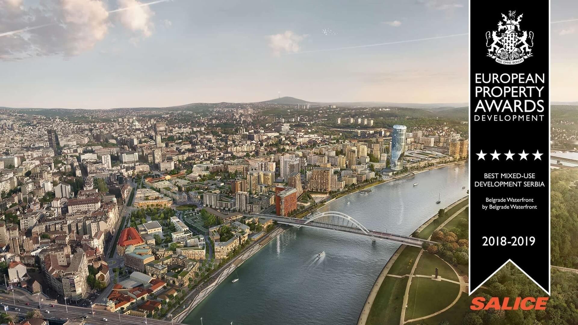 Belgrade Waterfront osvojio The European Property Award u kategoriji ,,Najbolji projekat mešovite namene”