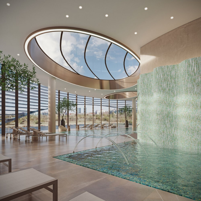 Spa center with swimming pool in Belgrade Waterfront-min