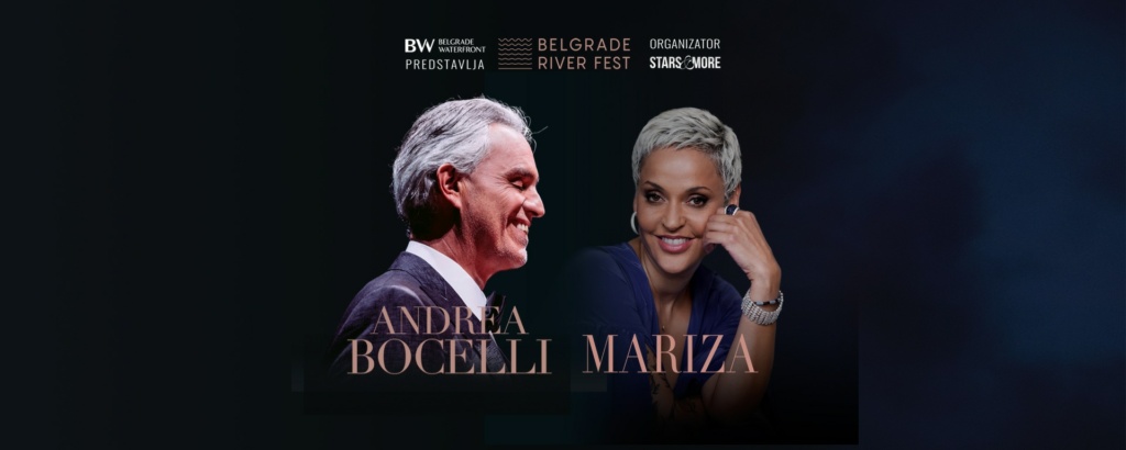 Andrea Bočeli, maestro svetske muzičke scene i fado diva Mariza nastupiće u prestonici Srbije u okviru prestižne muzičke manifestacije Belgrade River Fest.