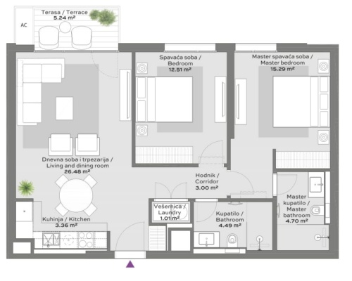 Example of apartment structure 1 - BW Queen's Park Residences