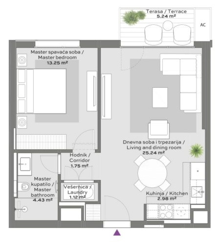 Example structure of apartment 3 - BW Queen's Park Residences