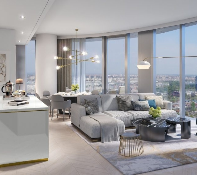 The living room of The Residences at The St. Regis Belgrade
