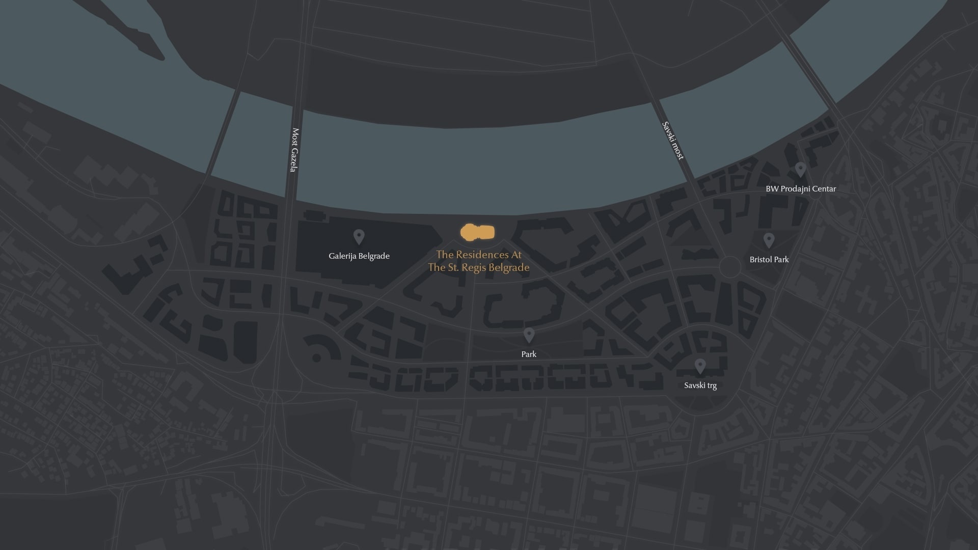 Map - Residence St. Regis Belgrade Map of the building where The Residences at The St. Regis Belgrade